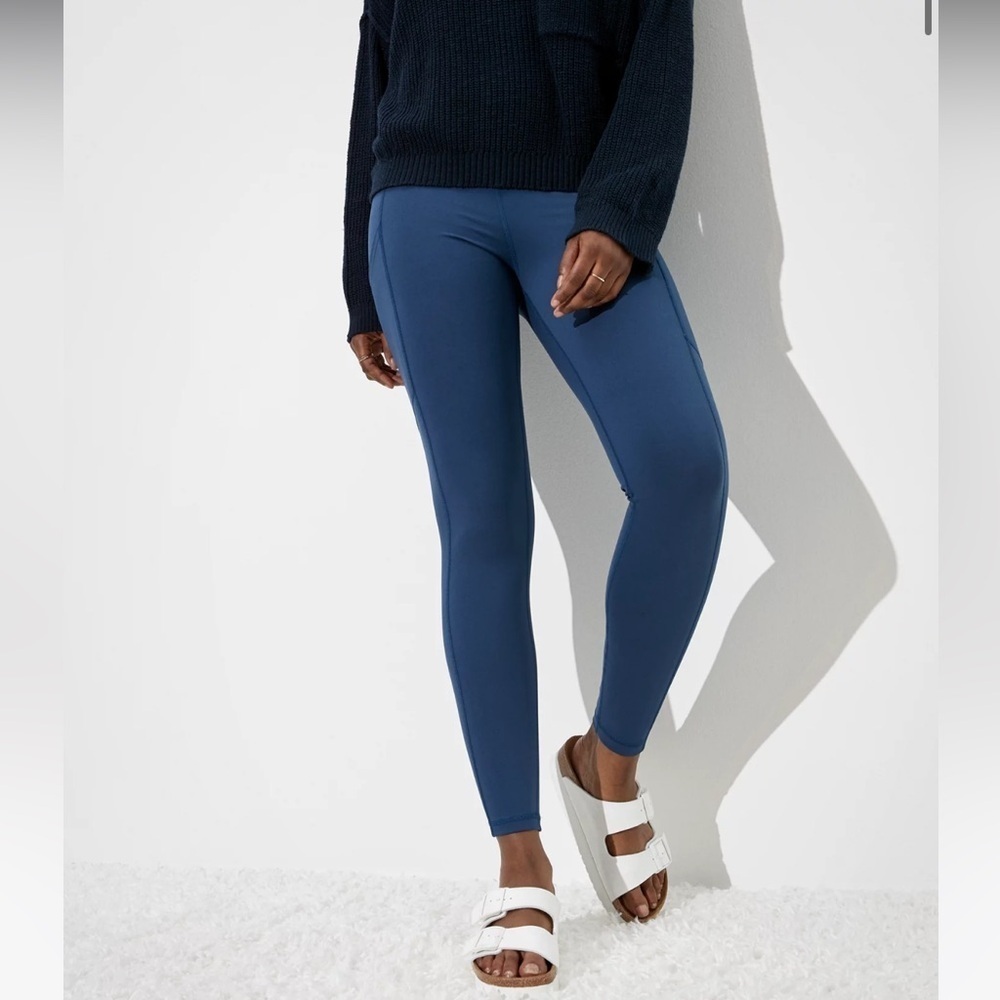 American Eagle Blue The Everything Pocket Legging
